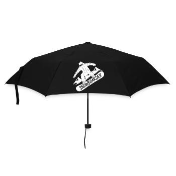 Snowboarders Snowboarding Snowboarding Winter sports - Umbrella (small) - black - Front