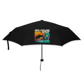 Fahren Erkunden Wiederholen Sie das Abenteuer - Regenschirm (klein) - Schwarz - Vorne