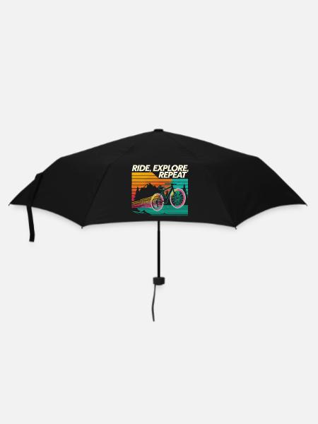 Fahren Erkunden Wiederholen Sie das Abenteuer - Regenschirm (klein) - Schwarz