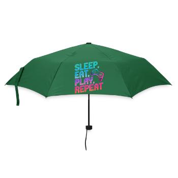 Schlaf Essen Abspielen Wiederholen - Regenschirm (klein) - Flaschengrün - Vorne