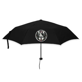 Weihnachtsporträt einer Sphynx - Regenschirm (klein) - Schwarz - Vorne