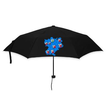 Région Rhône-Alpes - Parapluie standard - noir - Devant