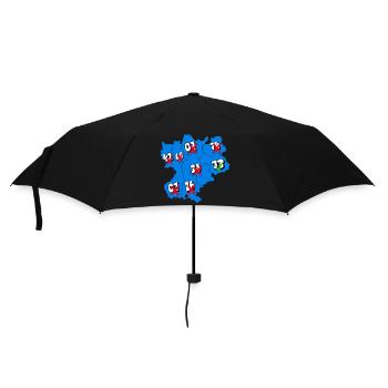 Région Rhône-Alpes - Parapluie standard - noir - Devant