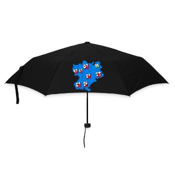 Région Rhône-Alpes - Parapluie standard - noir - Devant