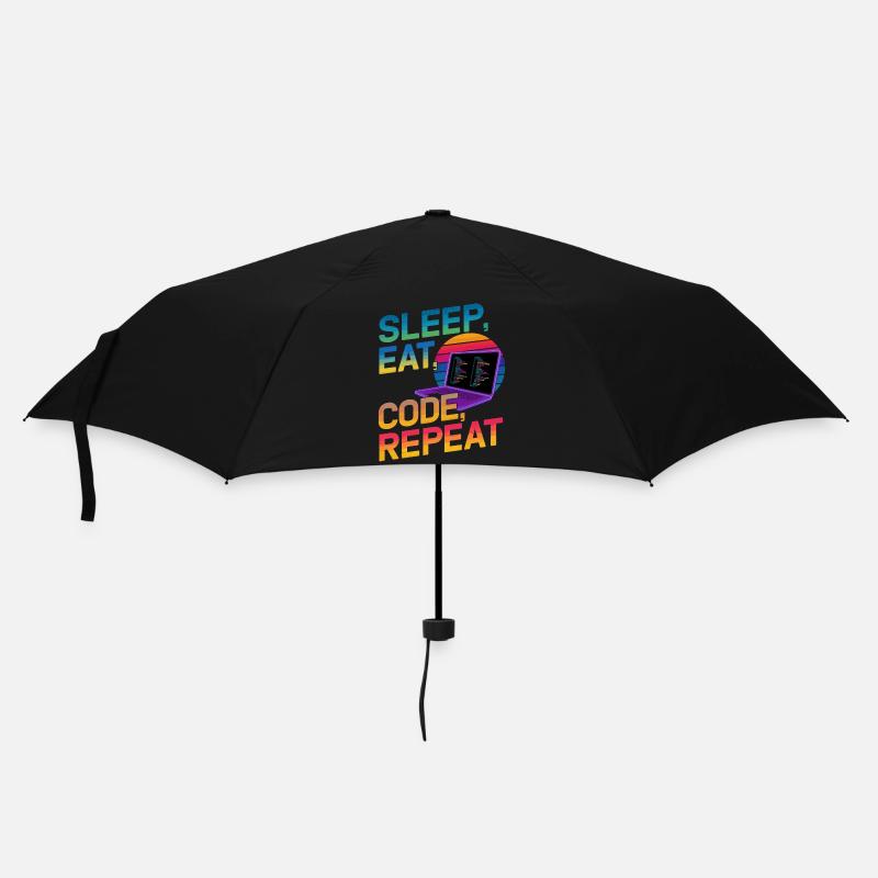 Sleep Eat Code Repeat Gift pour Coder - Parapluie standard - noir