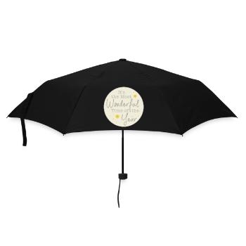 ItsTheMostWonderfulTime - Christmas - Regenschirm (klein) - Schwarz - Vorne