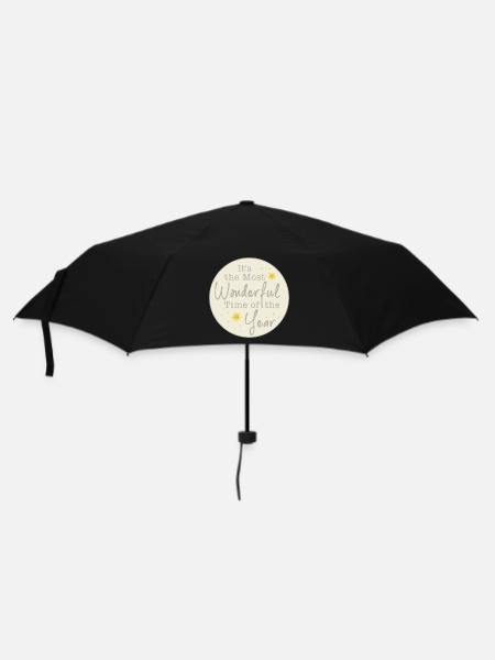 ItsTheMostWonderfulTime - Christmas - Regenschirm (klein) - Schwarz