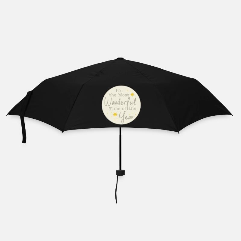 ItsTheMostWonderfulTime - Christmas - Regenschirm (klein) - Schwarz