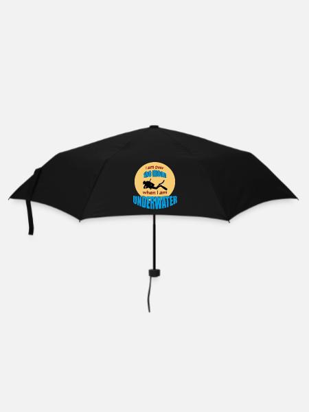 DIVING - Regenschirm (klein) - Schwarz