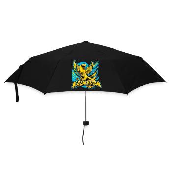 Kasachstan Adler Wappen Emblem Flagge Geschenk - Regenschirm (klein) - Schwarz - Vorne