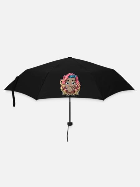 Reva Prisma surprised face - Umbrella (small) - black