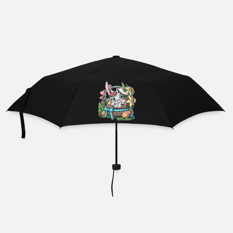Easter bunny in a basket - Umbrella (small) - black