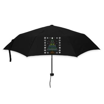 Noël moche : design de Noël coloré - Parapluie standard - noir - Devant
