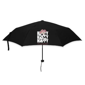 Happy Bride - Junggesellinnenabschied - Regenschirm (klein) - Schwarz - Vorne