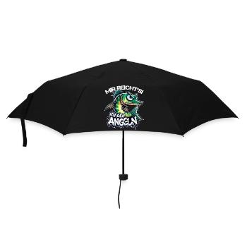 Mir reichts ich geh Angeln Hecht Geschenk - Regenschirm (klein) - Schwarz - Vorne