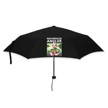 Junior Angler - Baby Gift - Umbrella (small) - black - Front