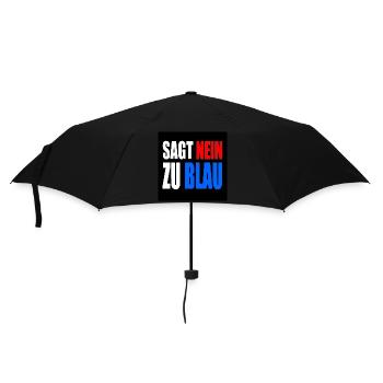 says no to blue - Umbrella (small) - black - Front