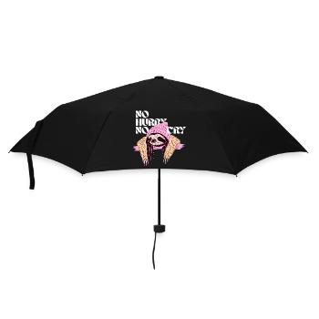 No Hurry, No Cry – Relaxed Reggae Sloth - Umbrella (small) - black - Front