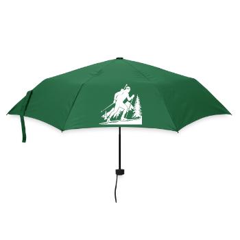 Biathlon Biathlète Sports d’hiver - Parapluie standard - vert bouteille - Devant