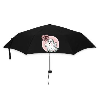 Be My Boo – Süßes Geister-Valentinsdesign - Regenschirm (klein) - Schwarz - Vorne