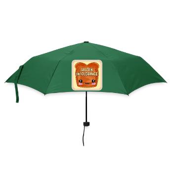 GLUTENUNVERTRÄGLICHKEIT ZÖLIAKIE - Regenschirm (klein) - Flaschengrün - Vorne