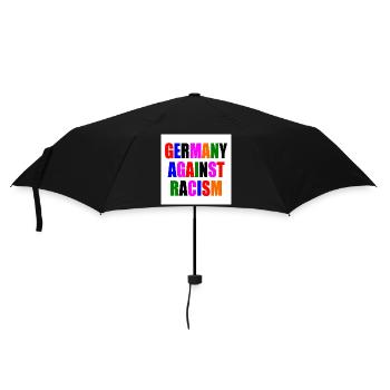 Germany against racism - Regenschirm (klein) - Schwarz - Vorne