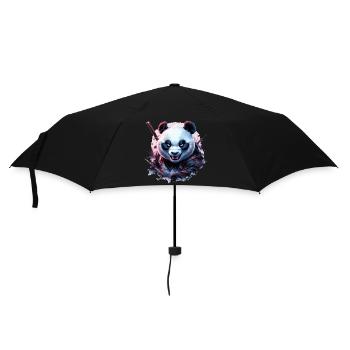 Panda ninja maléfique - Parapluie standard - noir - Devant
