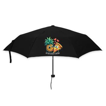 Pizza Hawaii French Kiss Love Drôle de cadeau - Parapluie standard - noir - Devant