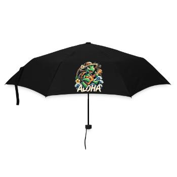 Aloha tortue ukulélé hawaï mer cadeau - Parapluie standard - noir - Devant