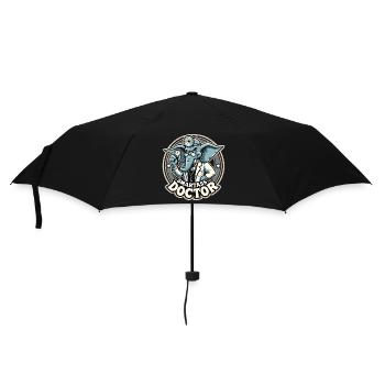 Smartass Doctor Elephant Funny Gift - Umbrella (small) - black - Front
