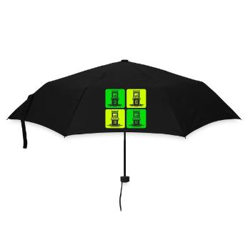 Retro Gaming Machines 80s - Umbrella (small) - black - Front