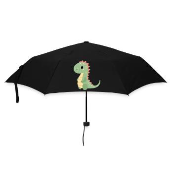 Colorful Dino Children's Motif - Umbrella (small) - black - Front