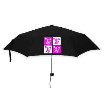 Conception de pom-pom girl - Parapluie standard - noir - Devant