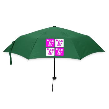 Conception de pom-pom girl - Parapluie standard - vert bouteille - Devant