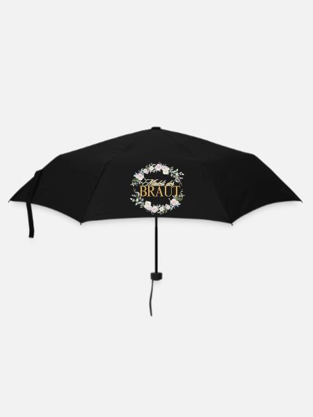 Mädels der Braut! Personalisierbar - Regenschirm (klein) - Schwarz