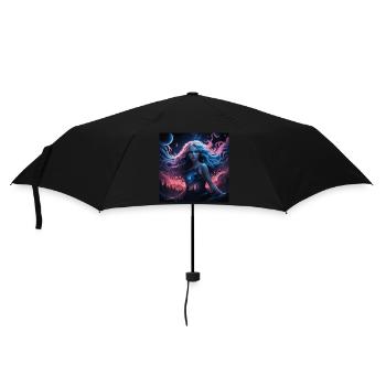 Cosmic goddess of nature - Umbrella (small) - black - Front