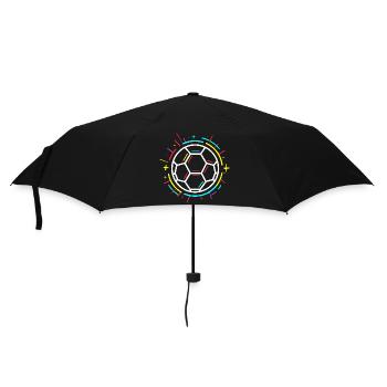 Dessin de ballon de football - Parapluie standard - noir - Devant