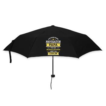 NAVIGATOR PAPA - COOL, VATERTAG, WEIHNACHTEN - Regenschirm (klein) - Schwarz - Vorne