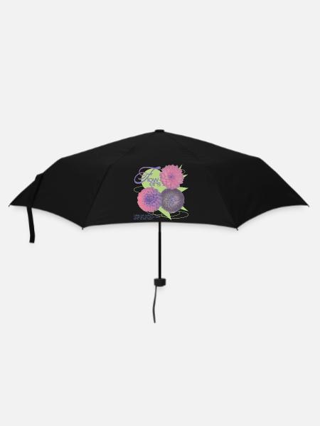 Floral Vision Statement - Regenschirm (klein) - Schwarz