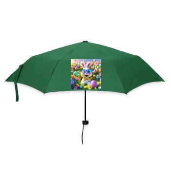 Pâques, easter, joyeuses pâques, oeufs en chocolat - Parapluie standard - vert bouteille - Devant