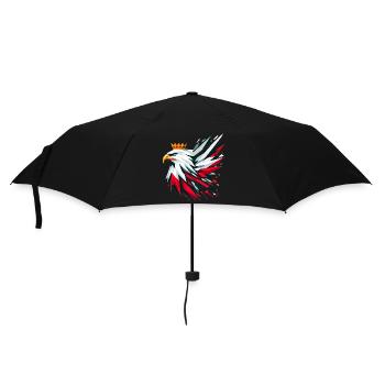 Poland Polska Eagle Flag Flag Geometry Gift - Umbrella (small) - black - Front