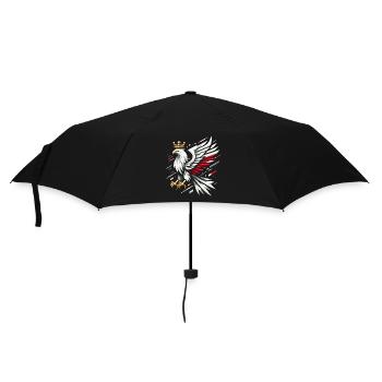 Poland Polska Eagle Flag Flag Geometry Gift - Umbrella (small) - black - Front