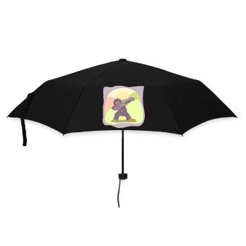 DABBING TANZEN TANZENDES FAULTIER - Regenschirm (klein) - Schwarz - Vorne