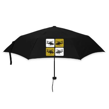 Army Helicopter – Military - Umbrella (small) - black - Front