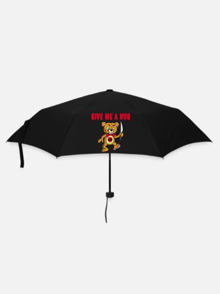 Psychopathischer Teddybär - Regenschirm (klein) - Schwarz