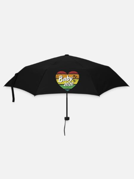 Bébé 2026 nouveau-né grossesse rétro - Parapluie standard - noir