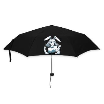 Hasenkostüm schöne Frau Manga Cosplay Geschenk - Regenschirm (klein) - Schwarz - Vorne