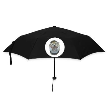 Ida Igel - Regenschirm (klein) - Schwarz - Vorne