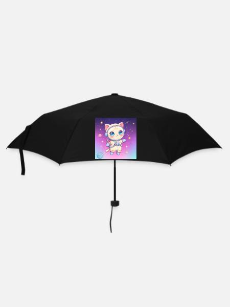 Chaton astronaute - Parapluie standard - noir