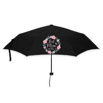 Best Mom ever - pink - Regenschirm (klein) - Schwarz - Vorne